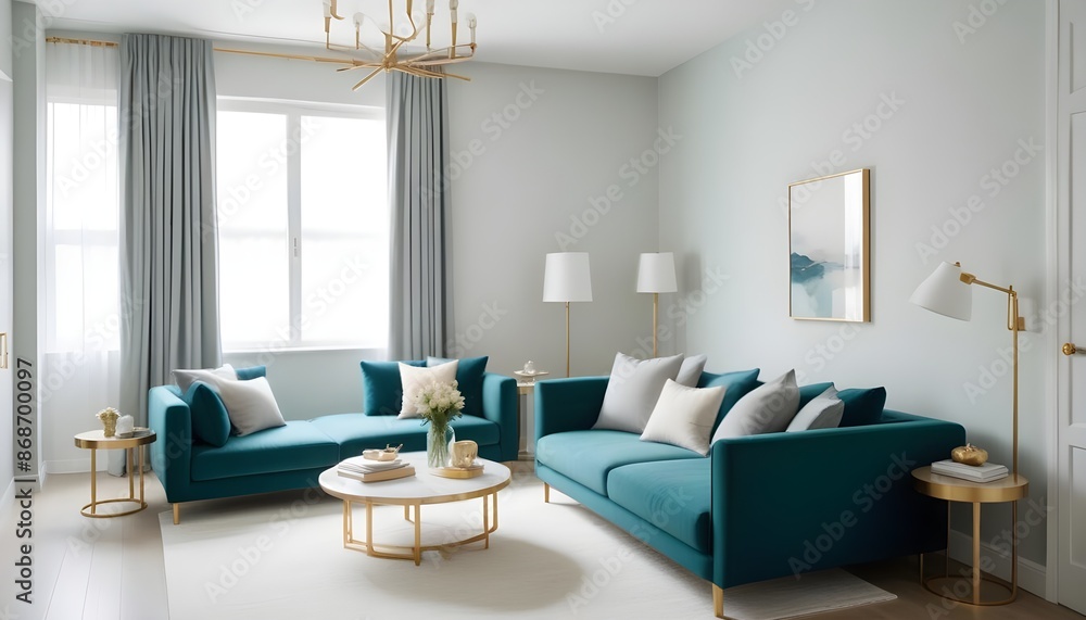 Photo interior modern design room 3d illustration Photo interior modern design room 3d illustration