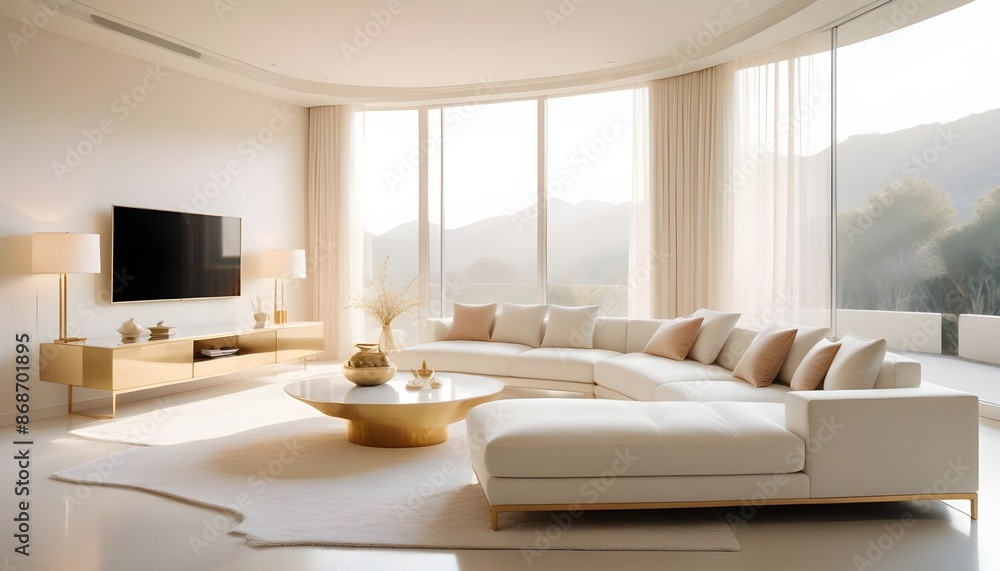 Photo interior modern design room 3d illustration Photo interior modern design room 3d illustration