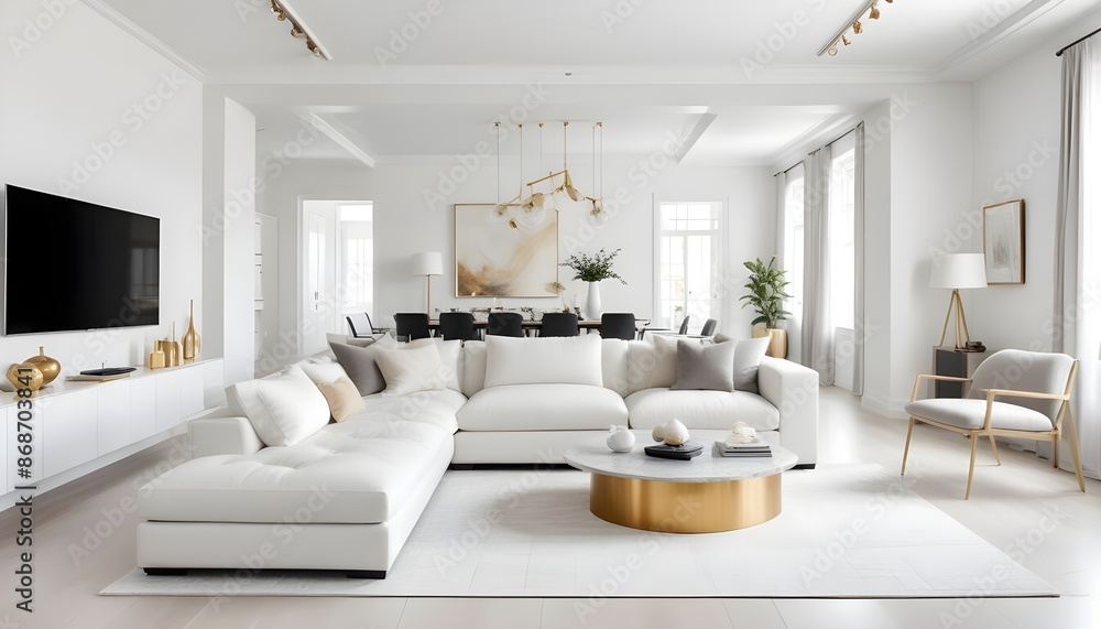 Photo interior modern design room 3d illustration Photo interior modern design room 3d illustration