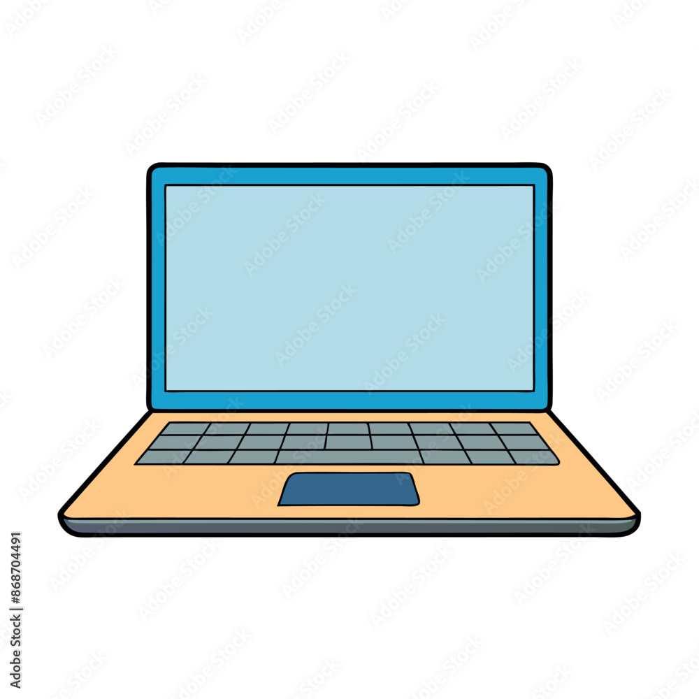 The flat-style, white aluminium laptop The flat-style, white aluminium laptop