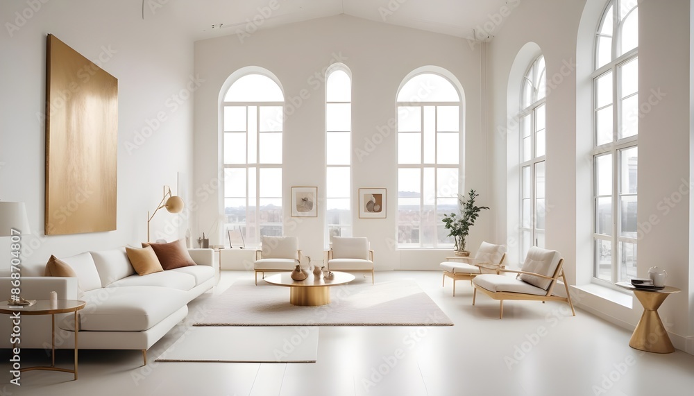 Photo interior modern design room 3d illustration Photo interior modern design room 3d illustration