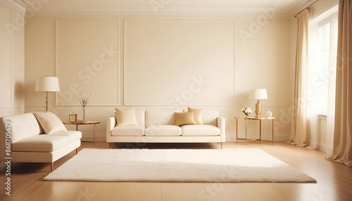 Photo interior modern design room 3d illustration