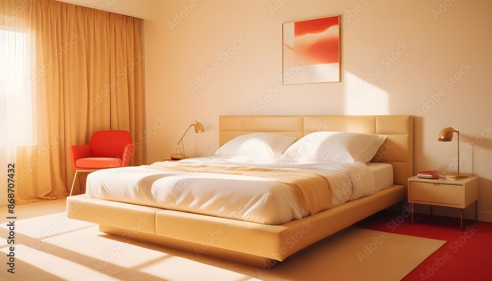 Photo interior modern design room 3d illustration Photo interior modern design room 3d illustration