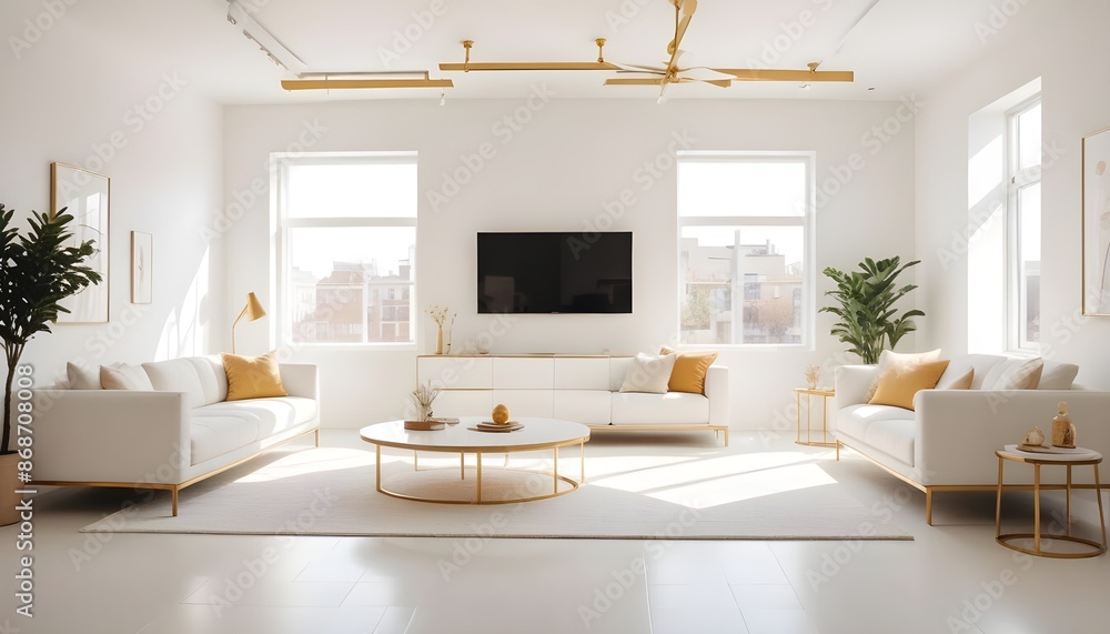 Photo interior modern design room 3d illustration Photo interior modern design room 3d illustration
