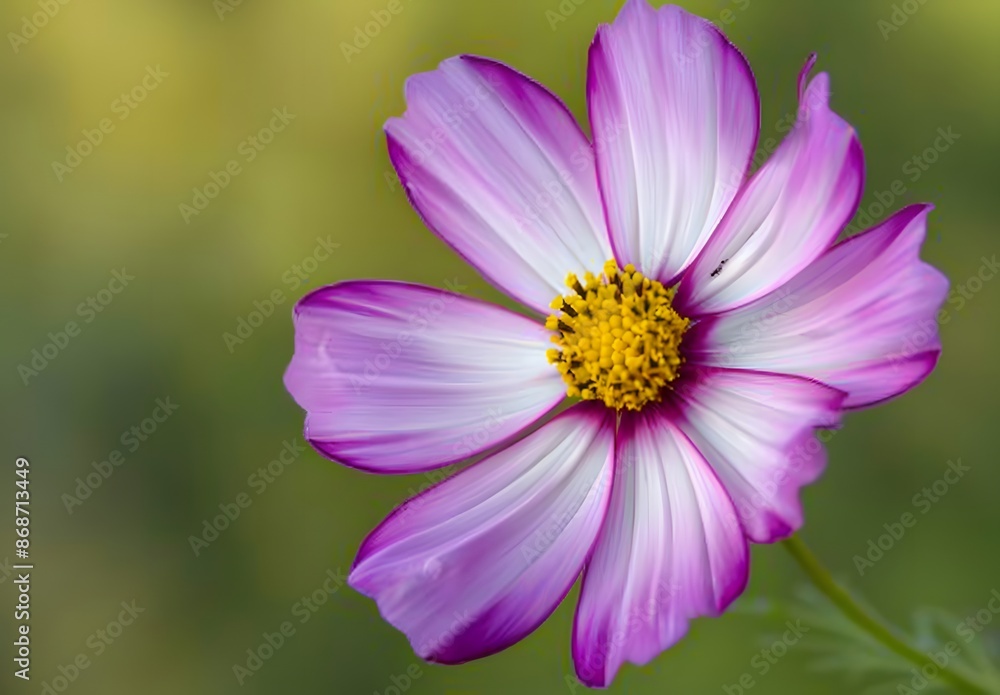 Pink and White Cosmos Flower Macro Photography Pink and White Cosmos Flower Macro Photography
