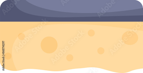 New clean yellow sponge with a blue scrubber on top for doing the dishes