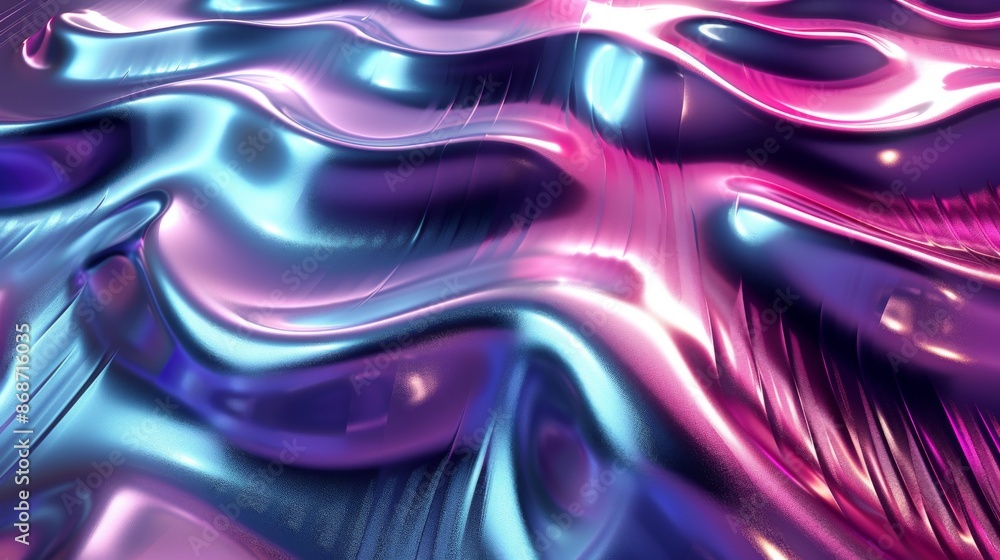 Obraz premium Featuring vibrant pastel colors and high contrast with 3D rendered patterns - Medium Shot