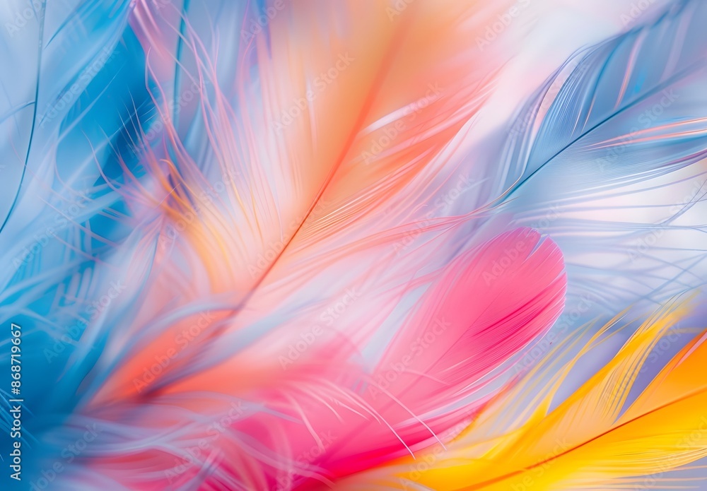 Abstract Blurred Colorful Feathers Photography Abstract Blurred Colorful Feathers Photography