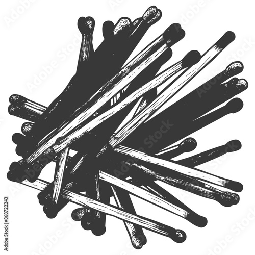 Scattered Matches: Etched Monochrome Pile, Danger and Potential