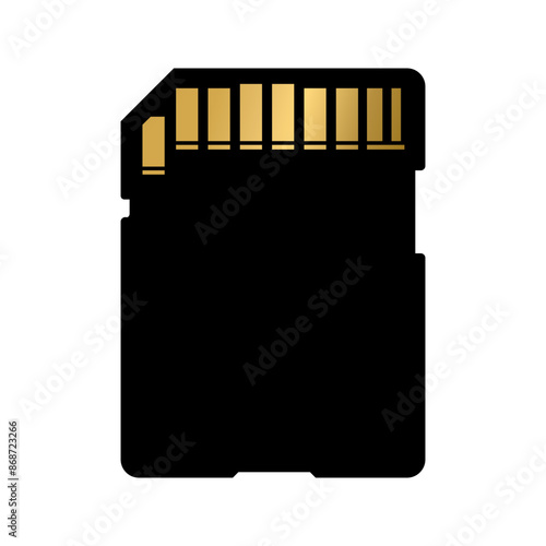 SD Card icon vector, 3d illustration