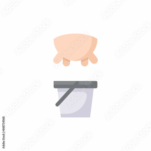 cow milking bucket milk icon