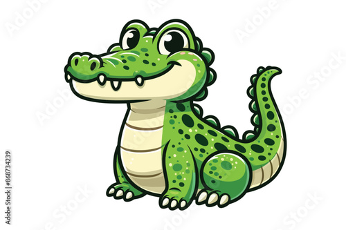 crocodile vector silhouette illustration