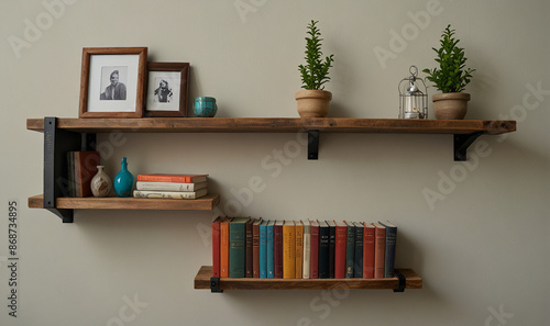 Wallpaper Mural Sleek Recycled Wall-Mounted Shelf for Modern Homes Torontodigital.ca