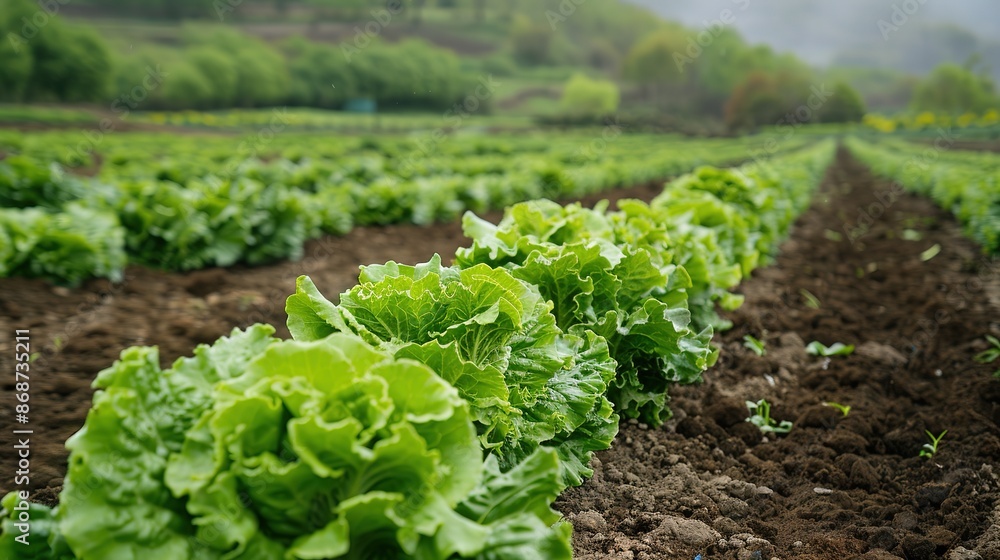 Field vegetable lettuce fresh organic farm. Close up hydroponic vegetable plantation green salad cultivate farm. Green oak lettuce salad in green Farm. Salad farm vegetable green oak lettuce field Field vegetable lettuce fresh organic farm. Close up hydroponic vegetable plantation green salad cultivate farm. Green oak lettuce salad in green Farm. Salad farm vegetable green oak lettuce field