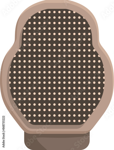 Orthopedic back support cushion with dots pattern, maintaining good posture while sitting for long time