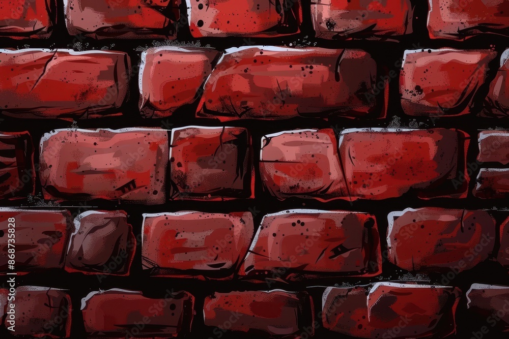 Close-up of dark red bricks forming a textured and weathered wall, evoking a sense of history and architecture. Close-up of dark red bricks forming a textured and weathered wall, evoking a sense of history and architecture.
