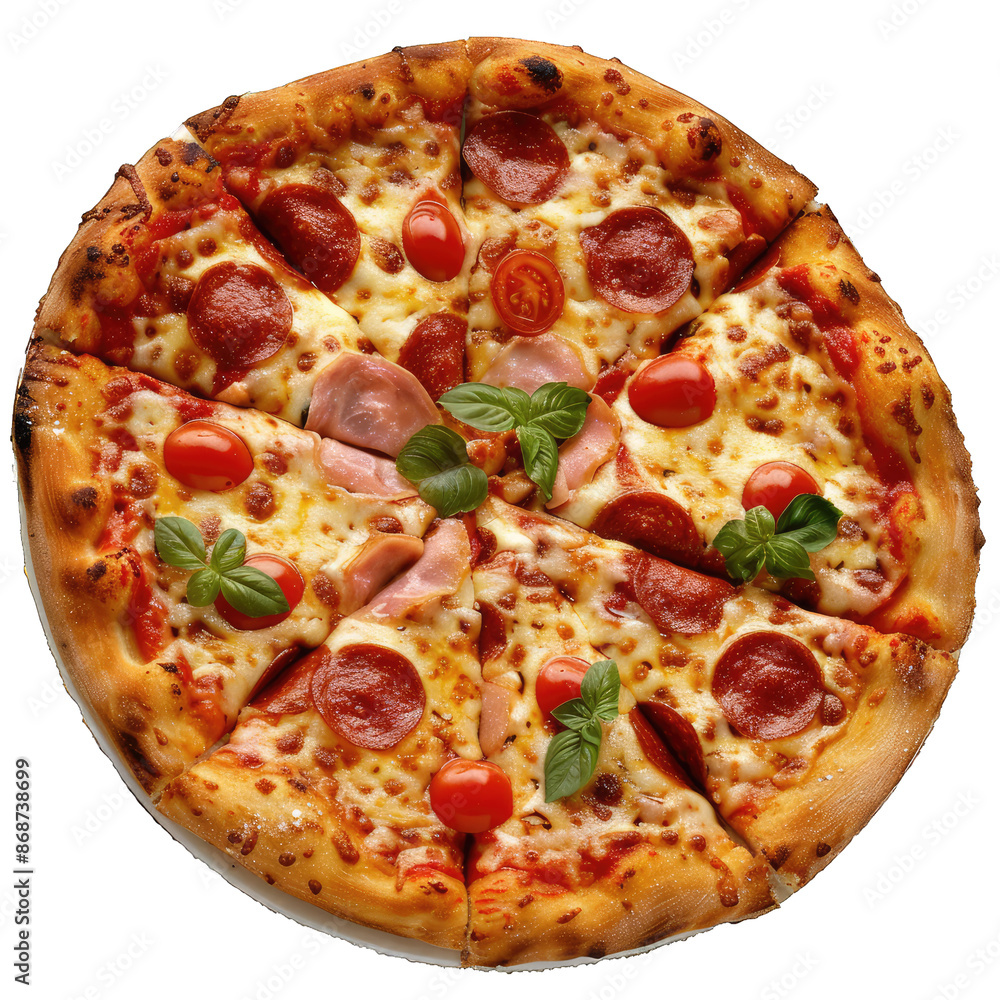 Pizza isolated on transparent background Pizza isolated on transparent background