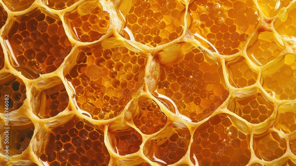 bright photo of honeycomb with bee honey. bright photo of honeycomb with bee honey.