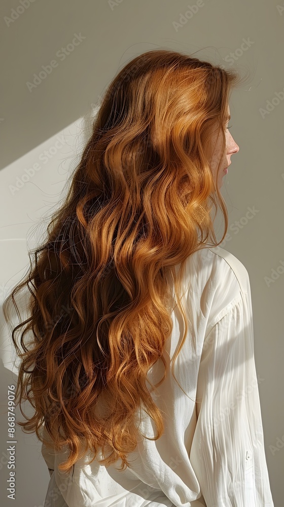 Fototapeta premium Woman with Long Red Hair