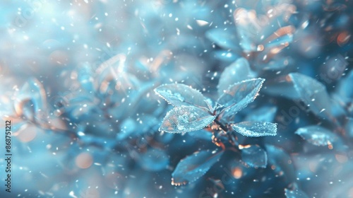 Wallpaper Mural   A sharp image of a blue bloom with water droplets on its petals and a hazy background Torontodigital.ca
