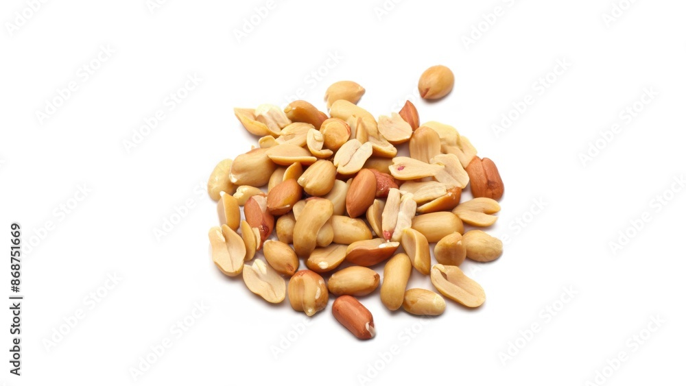 Peanuts on white background Peanuts on white background
