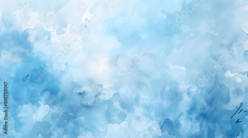 Abstract watercolor blue background