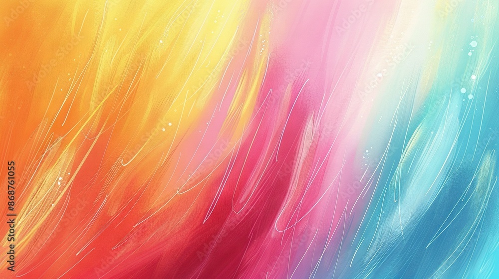 Multicolor background with water droplets at the base Multicolor background with water droplets at the base
