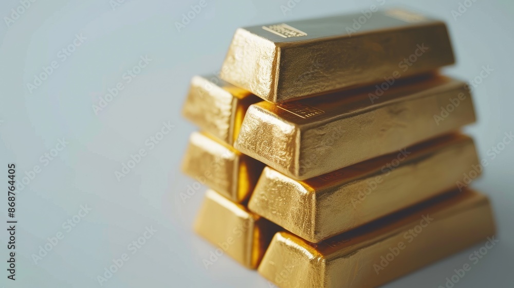 Stacks of Pure Gold Bullion Bars Stacks of Pure Gold Bullion Bars