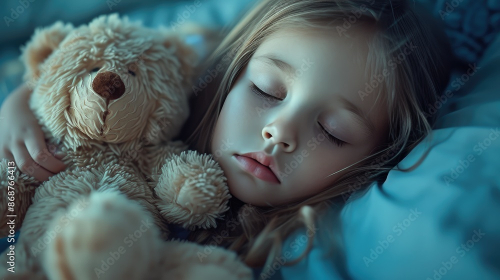 Teddy Bear Comfort: Innocence in a Child's Nap Teddy Bear Comfort: Innocence in a Child's Nap