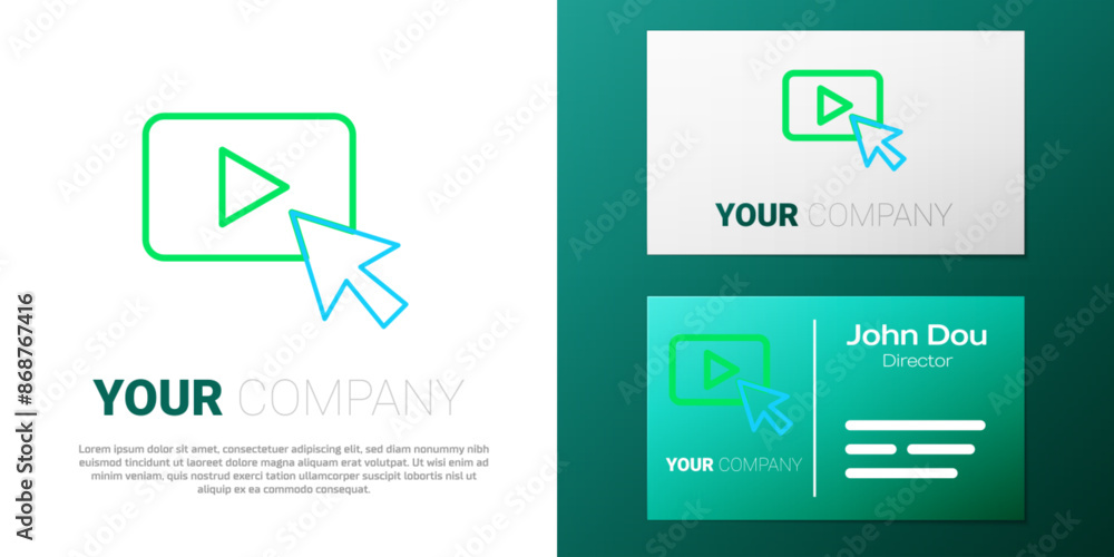 Line Advertising icon isolated on white background. Concept of marketing and promotion process. Responsive ads. Social media advertising. Colorful outline concept. Vector Line Advertising icon isolated on white background. Concept of marketing and promotion process. Responsive ads. Social media advertising. Colorful outline concept. Vector