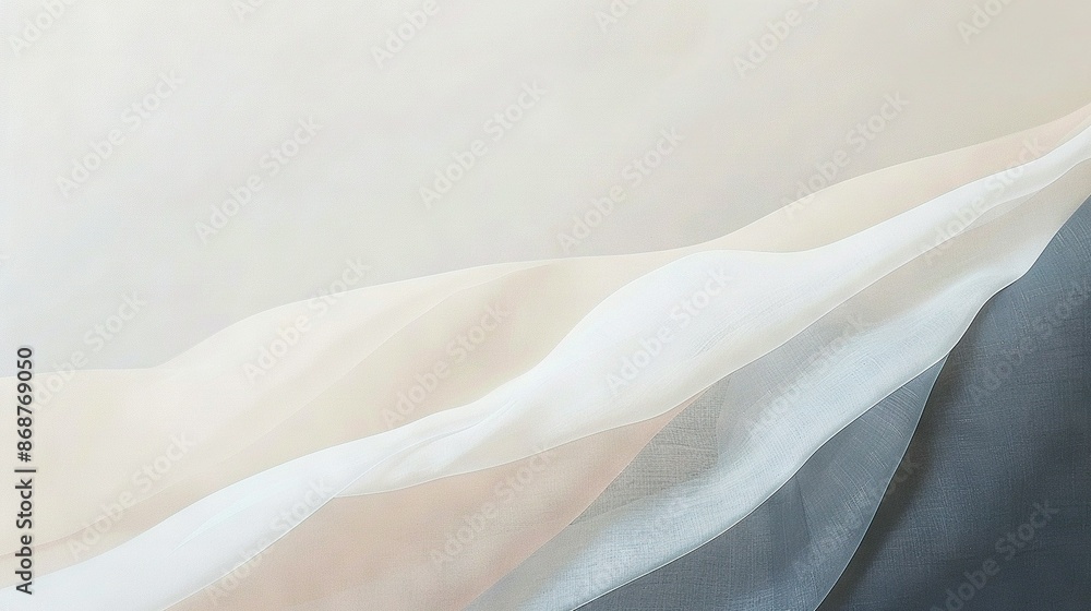 Fototapeta premium A sharp image of a white-grey canvas with a black-white feline in the foreground