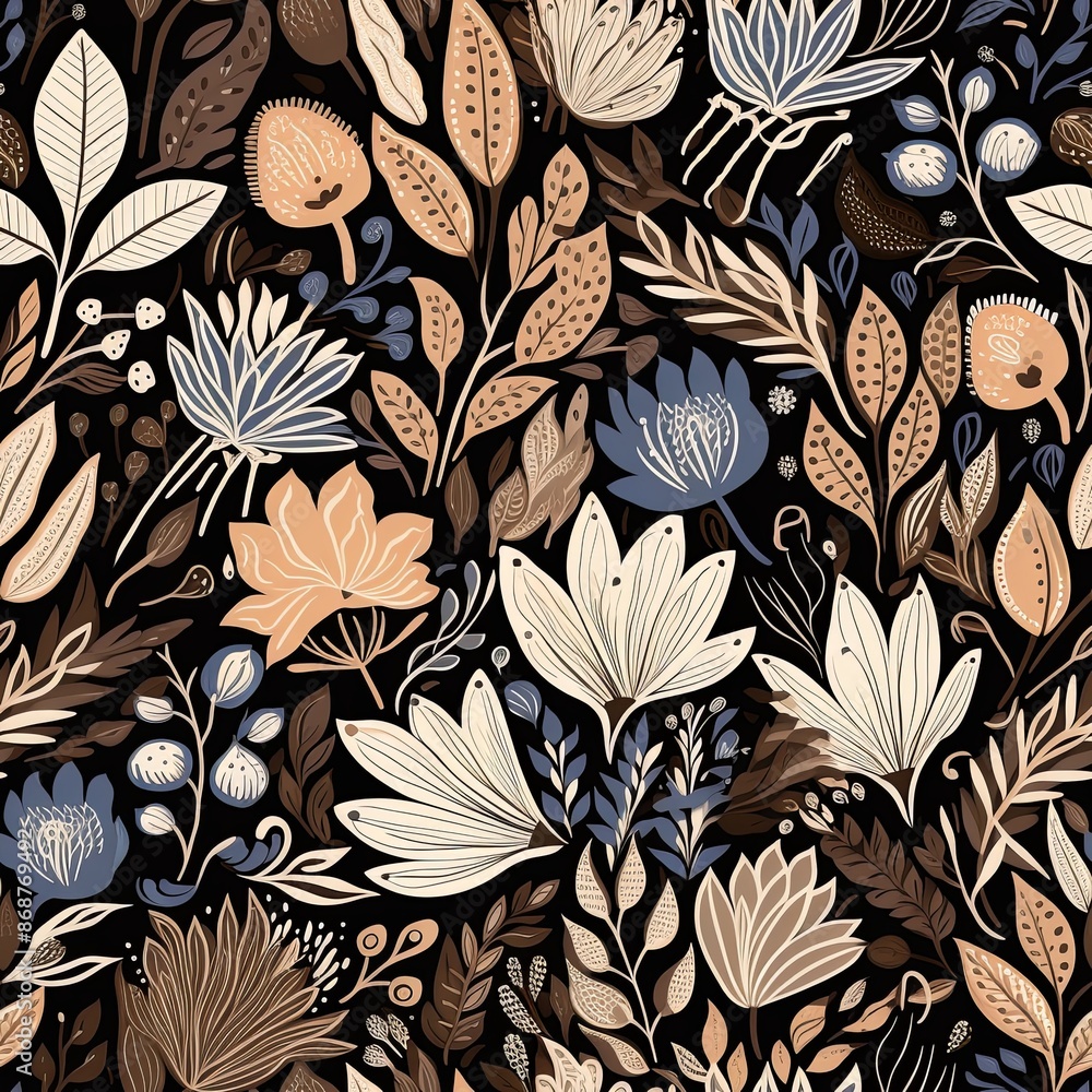 abstract seamless floral pattern abstract seamless floral pattern