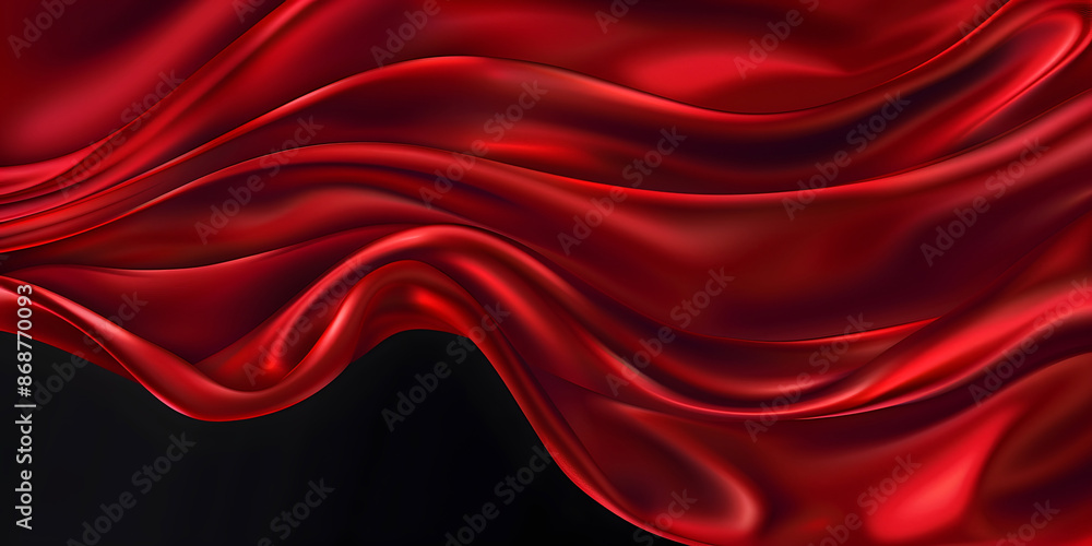 Red silk abstract background Red silk abstract background