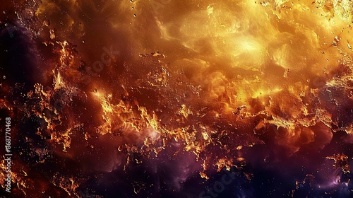  A close-up of an orange and yellow fire blazing in the sky, with plumes of thick smoke emanating from its base