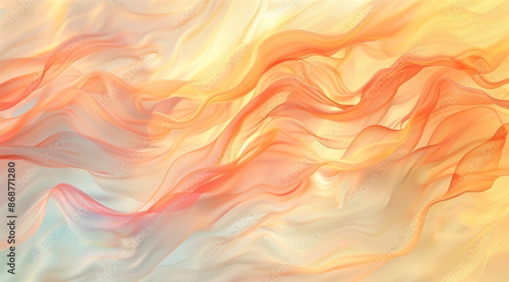A soft, flowing background of light pastel colors with glowing orange and yellow lines. A soft, flowing background of light pastel colors with glowing orange and yellow lines.