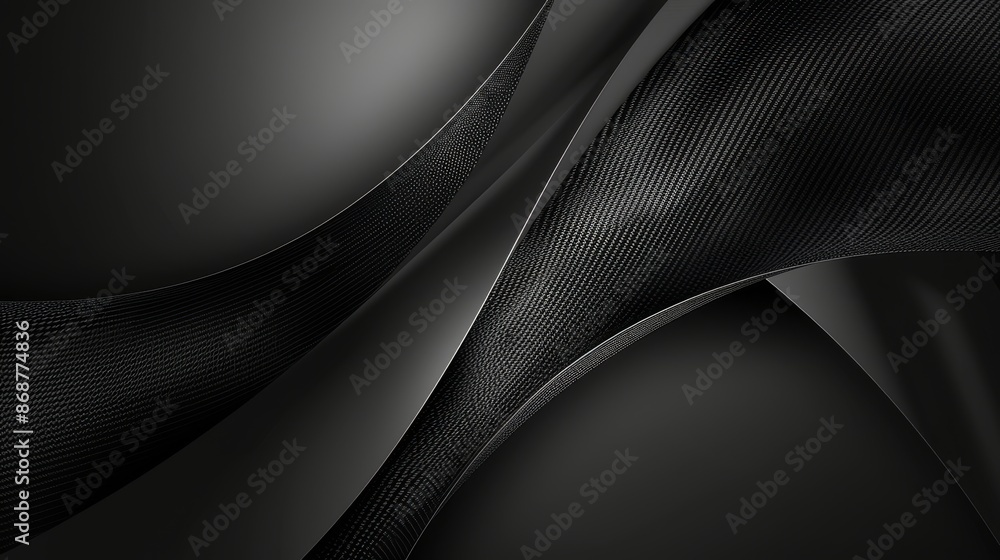Fototapeta premium Abstract Black Carbon Fiber Background