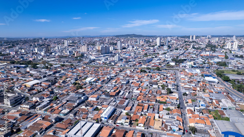 Aerial view of the city of Mogi das Cruzes, São Paulo, Brazil. photo