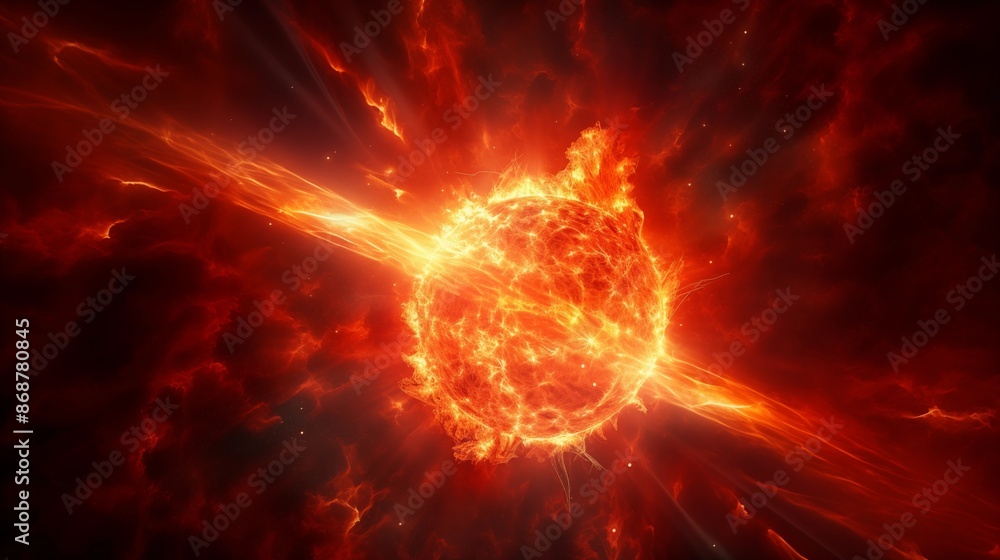 Bright Solar Flare Design Background Bright Solar Flare Design Background