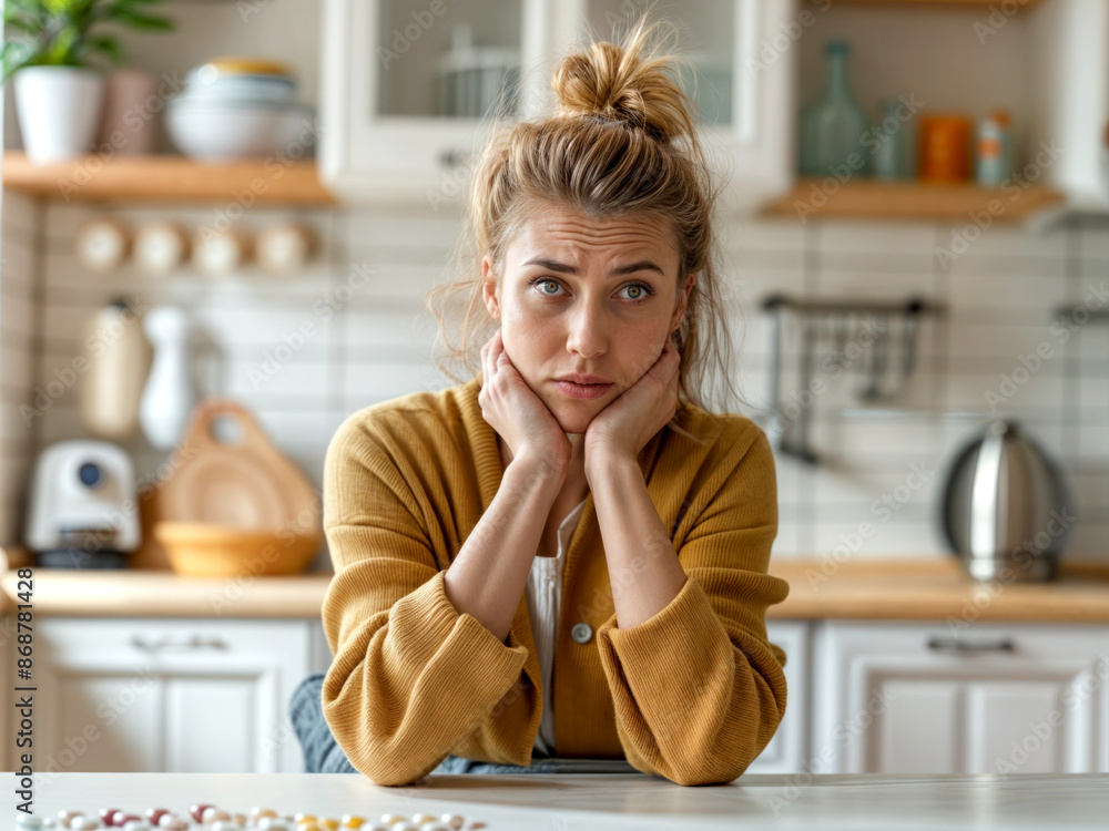 Uma mulher com expressão de sofrimento e preocupação, destacando emoções intensas e vulnerabilidade. Uma mulher com expressão de sofrimento e preocupação, destacando emoções intensas e vulnerabilidade.