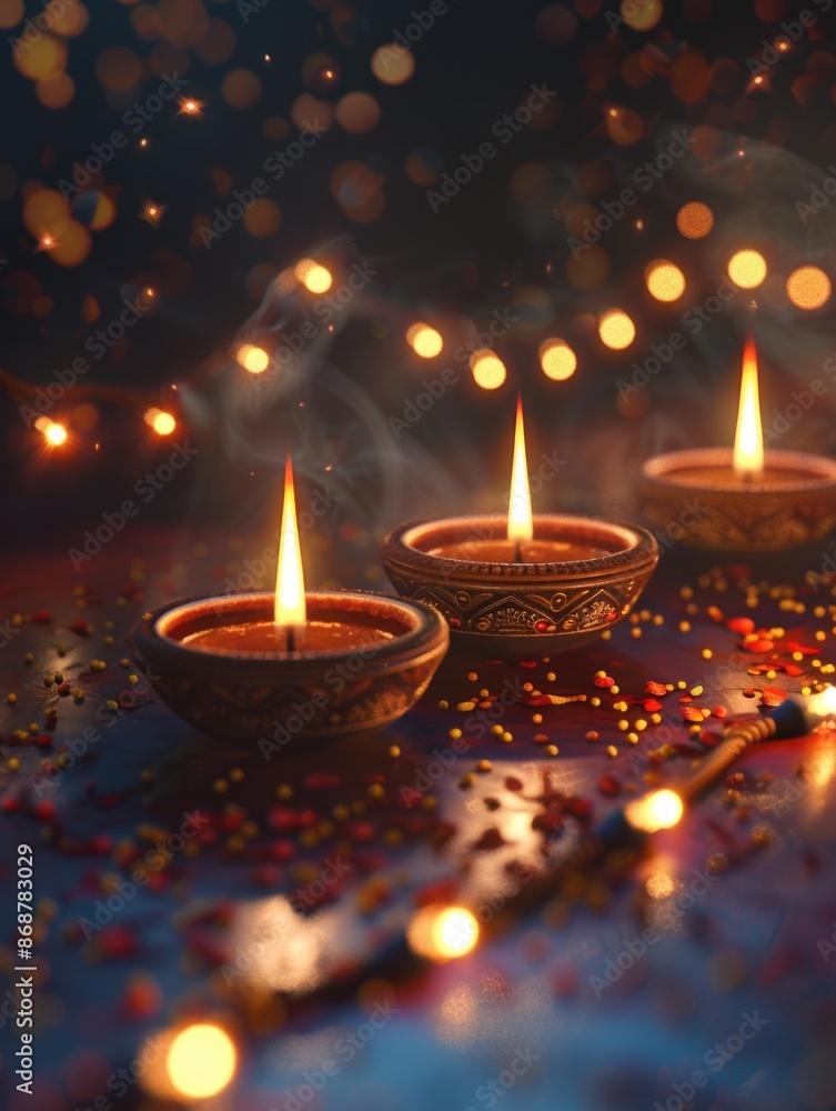 Candles on Table Candles on Table