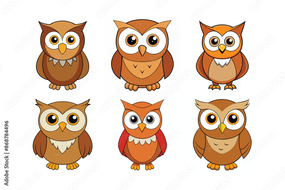 Owl cartoon vector art illustration Owl cartoon vector art illustration