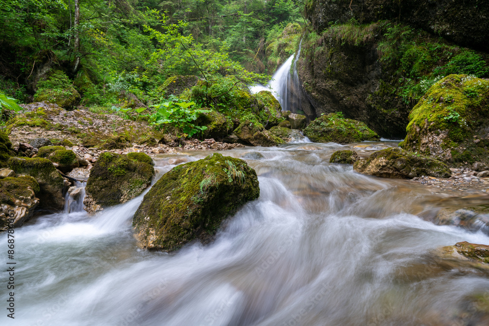 Fototapeta premium Allgäu Wasserfall Steigbachtobel