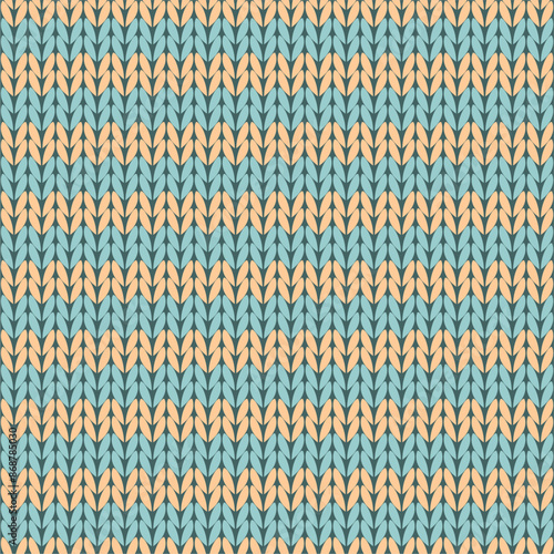 Knitted background pattern wallpaper knitting decorative print handmade textile knitting handiwork 