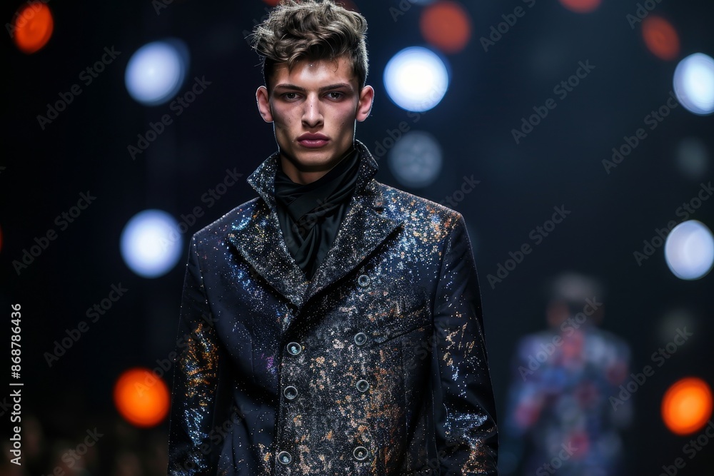 Male model at 2016 Sofia Fashion Week in Bulgaria Male model at 2016 Sofia Fashion Week in Bulgaria