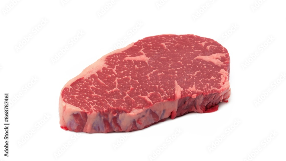 Raw steak meat on white background Raw steak meat on white background