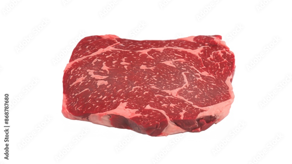 Raw steak meat on white background Raw steak meat on white background