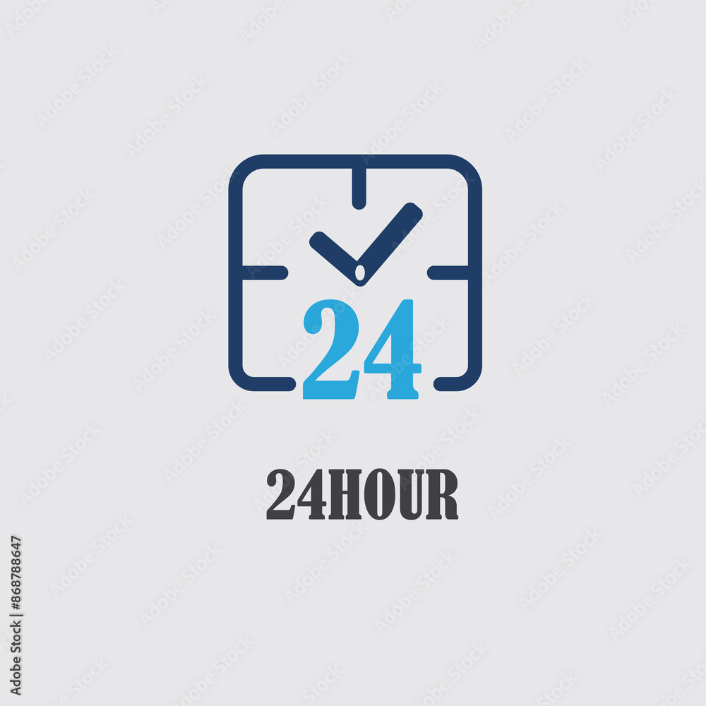 Vector sign which says Open 24 Hours for stores, eateries, other business. Vector sign which says Open 24 Hours for stores, eateries, other business.