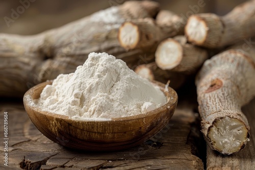 Natural uncooked root starch Manihot esculenta