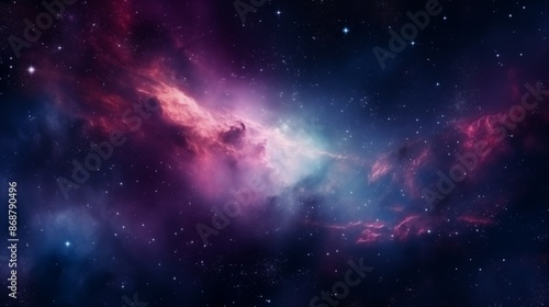 Fototapeta Naklejka Na Ścianę i Meble -  Colorful space galaxy cloud nebula. Stary night cosmos. Universe science astronomy. Supernova background wallpaper