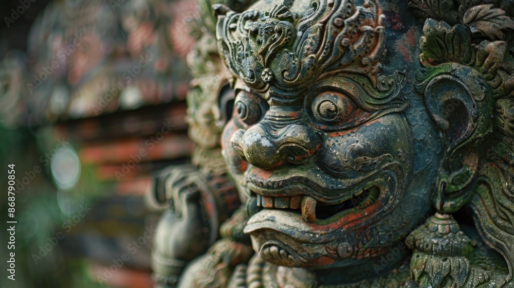 Demon Statue Close Up Demon Statue Close Up